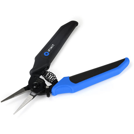 Ifixit Unterkiefer-Spitzzange Greifzange (schwarz blau)