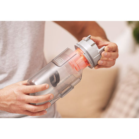 Black+Decker bhfea18d1-qw 18 V 2,0 Ah 2-in-1-Stabstaubsauger mit abnehmbarem Akku (18 V 2,0 Ah Akku und Ladegerät im Lieferumfang enthalten)