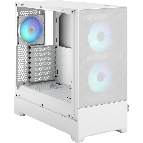 Fractal Design Pop Air RGB Midi-Tower-Gehäuse (weiß | 2x USB-A | RGB | gehärtetes Glas)