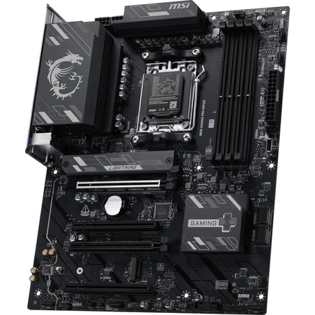Msi b850 gaming pro wifi6e socket am5 moederbord (zwart, raid, 2.5gb-lan, wi-fi 6e, bt, sound, atx)