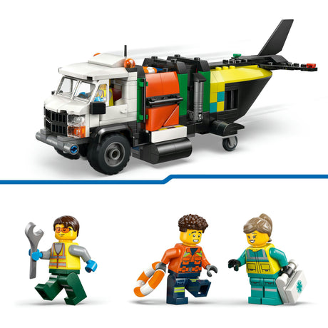 Lego City tolle Fahrzeuge 60505 Flugzeug, Servicefahrzeug und Hovercraft-Remix