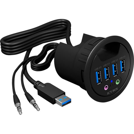 Icy Box ib-hub1403a USB-Hub (schwarz)