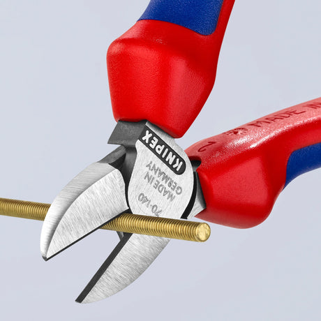 Knipex Seitenschneider 70 02 140 Schneidzange (rot blau)