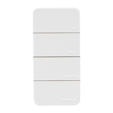 Shelly Blu RC Button 4 ZB Fernbedienung (Weiß, Bluetooth 5 (LE), ZigBee)