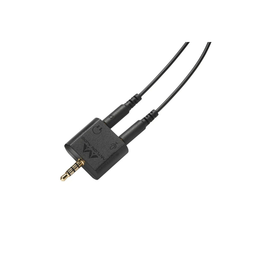 Antlion kimura microphone cable - 2-pin in-ear oortjes (zwart)