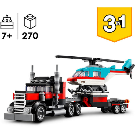 Lego Creator 3in1 LKW mit Hubschrauber – 31146
