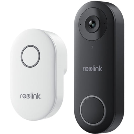 Reolink Smart 2K+ kabelgebundene PoE-Video-Türklingel mit Glocke (schwarz)