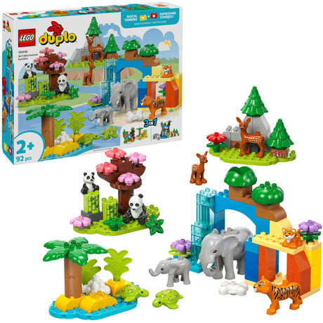 Lego Duplo Town 10446 3-in-1-Familien wilder Tiere