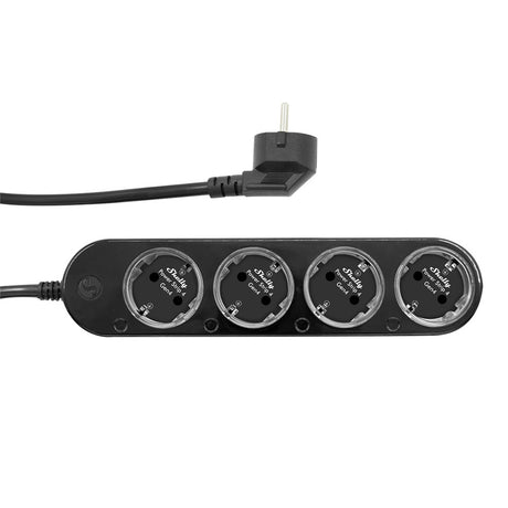 Shelly Steckdosenleiste Gen4 Steckdosenleiste (schwarz, WLAN, Bluetooth, Zigbee)