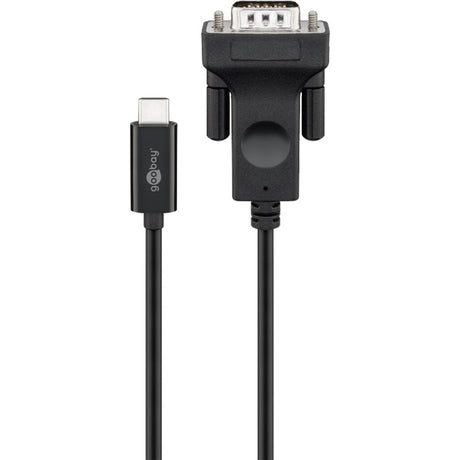 Goobay USB-C-auf-VGA-Adapterkabel (schwarz, 1,8 Meter)