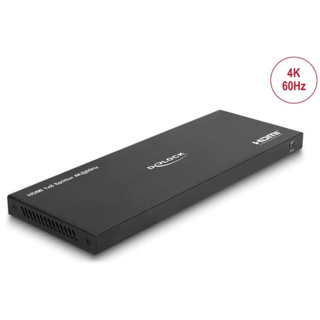 Delock HDMI Splitter 1x HDMI in > 8x HDMI out, 4k 60hz (schwarz, mit Downscaler)