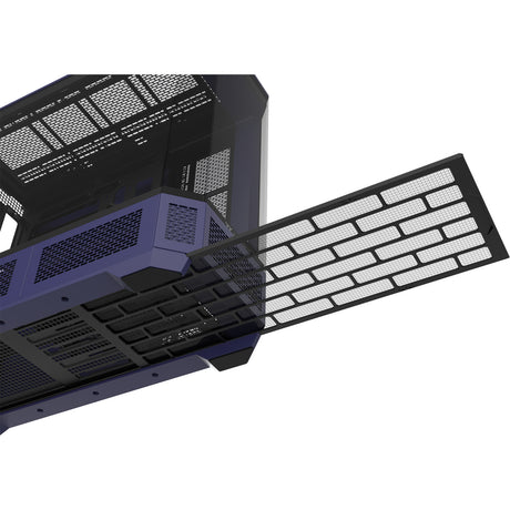 Thermaltake View 600 tg Future Dusk Big Tower Gehäuse (lila schwarz | 2x USB-A | 1x USB-C | gehärtetes Glas)