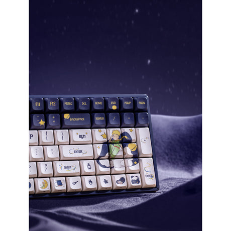 Iqunix F97 Starry Tryst RGB mechanische Gaming-Tastatur (dunkelblau, US-Layout (QWERTY), Iqunix Little Prince, 96 %, RGB-LEDs, Hot-Swap-fähig, PBT, 2,4 GHz | Bluetooth 5.1 | USB-C)