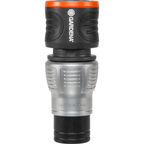 Gardena Premium-Wasserstopp 13 mm (1 2), 15 mm (5 8) Schlauchanschluss (grau silber, 18253-50)