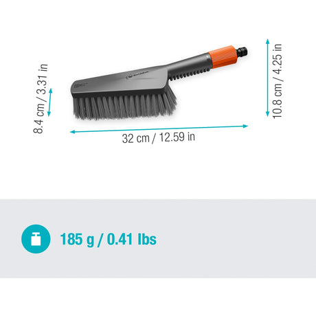 Gardena Clean System Handbrush M weich, mit Schlauchverbindung
