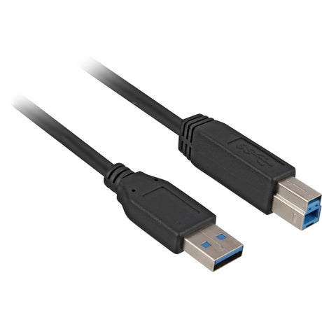 Sharkoon USB-A 3.0 > USB-B Kabel (schwarz, 2 Meter)