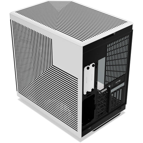 Hyte y70 Touch Infinity Midi-Tower-Gehäuse (weiß schwarz | 2x USB-A | 1x USB-C | gehärtetes Glas)