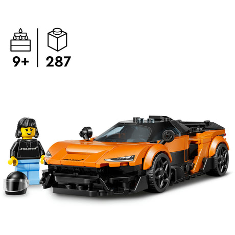 Lego® Speed Champions McLaren W1 – der echte Supersportwagen mit 1 Minifigur – Rennwagen – 77257