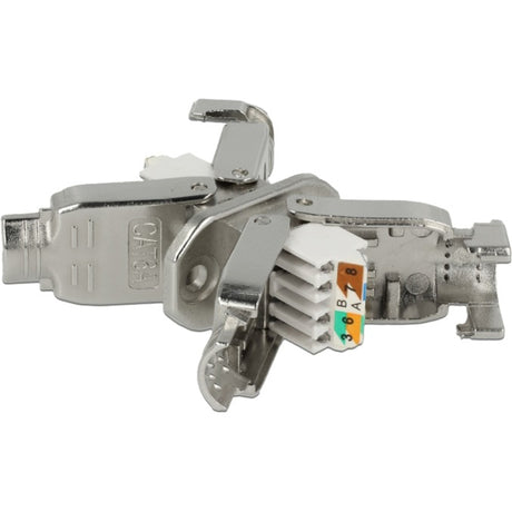 Delock Kupplung für Netzwerkkabel Cat.6a STP (Silber)