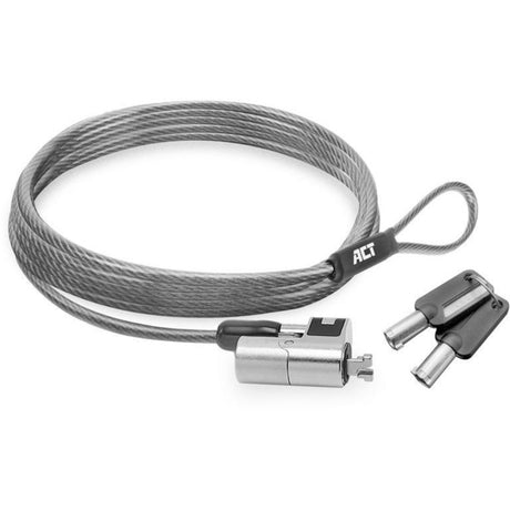 Laptopschloss act ac9030 grau 2000 mm