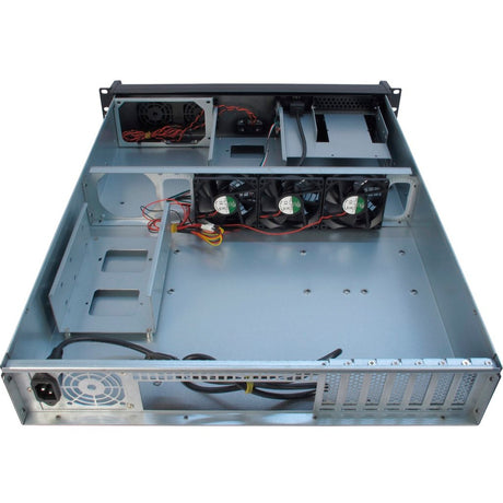 Inter-tech 2u-2098-sl Rackgehäuse (schwarz | 2x USB-A)