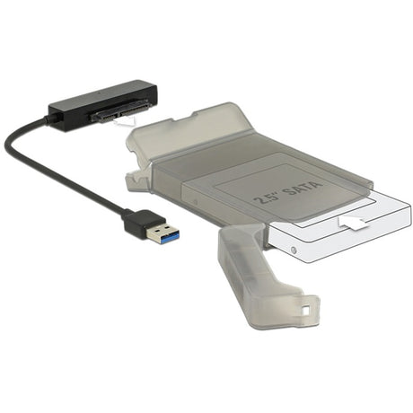 Delock USB-A 3.2 Konverter > SATA 22-Pin Stecker (schwarz, 0,15 Meter)
