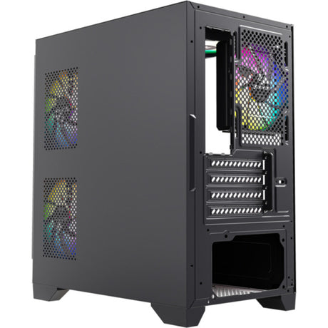 Xyz PC Gear Titanium View Lite Midi-Tower-Gehäuse (schwarz | 2x USB-A | gehärtetes Glas)