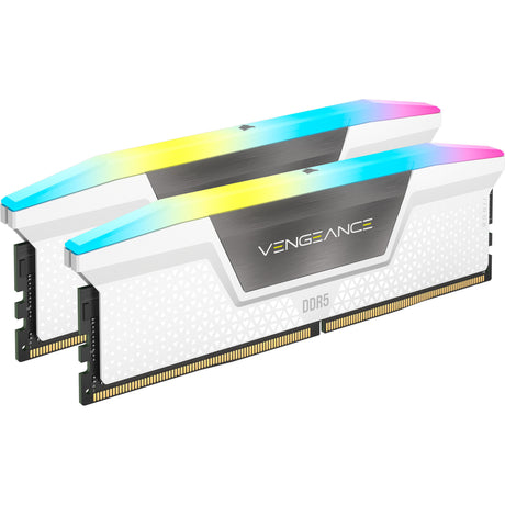 Corsair Vengeance RGB 32 GB DDR5-6000 (2x 16 GB) RAM (weiß, cmh32gx5m2b6000z30w, xmp, expo)