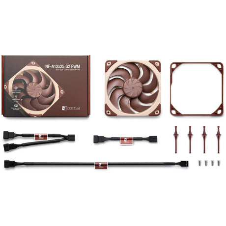 Noctua nf-a12x25 g2 pwm-Gehäuselüfter (braun, 120 x 120 x 25 mm)