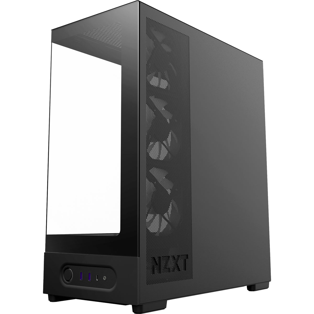 Nzxt s5 rgb midi tower behuizing (zwart | 2x usb-a | 1x usb-c | rgb | tempered glass)