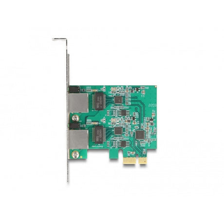 Delock PCI Express X1 Karte auf 2 x RJ45 2,5 Gigabit LAN RTL8125 Netzwerkadapter