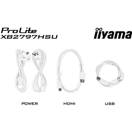 Iiyama Prolite xb2797hsu-w1 27 Monitor (weiß (matt), 120 Hz, HDMI, Display-Port, USB, Audio)