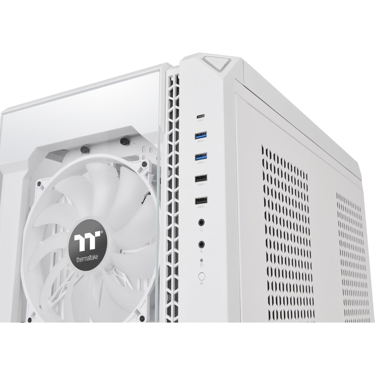 Thermaltake View 51 tg Snow Argb Edition Midi-Tower-Gehäuse (weiß | 4x USB-A | 1x USB-C | RGB | Fenster)