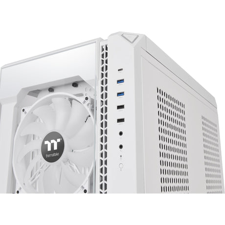 Thermaltake View 51 tg Snow Argb Edition Midi-Tower-Gehäuse (weiß | 4x USB-A | 1x USB-C | RGB | Fenster)