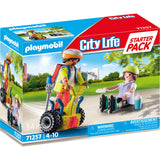 Playmobil City Life – Starterpaket Rettung mit Segway-Bauspielzeug (71257)