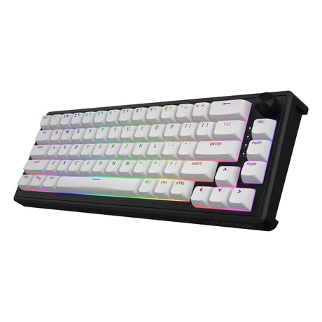 Hator skyfall mag ultra 8k rgb mechanisch gaming toetsenbord (zwart, us lay-out (qwerty), hator aurum ice, 65%, rgb, double-shot pbt, hot-swap)