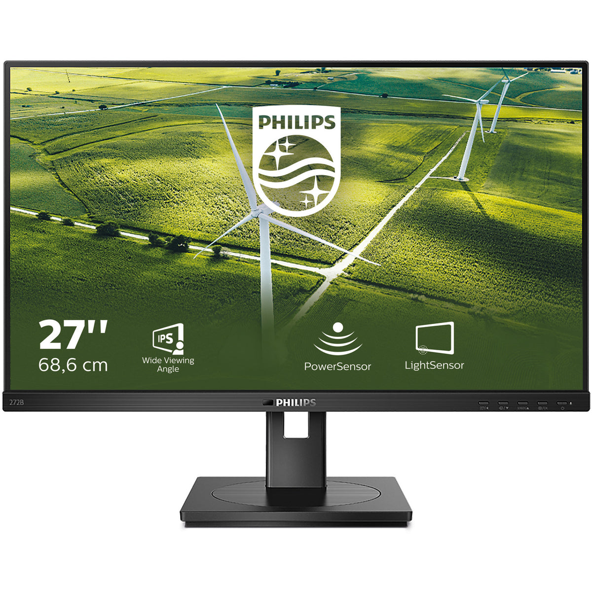 Philips 272b1g 27 Monitor (schwarz, 75 Hz, VGA, DVI-D, Display-Port, HDMI, USB, Audio)