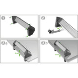 Brennenstuhl Alu-Office-Line-Sockel mit USB-Ladefunktion 4-