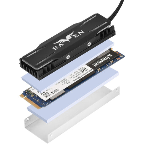 Silverstone TP03-ARGB Kühlkörper (schwarz, geeignet für m.2 2280 SSD)