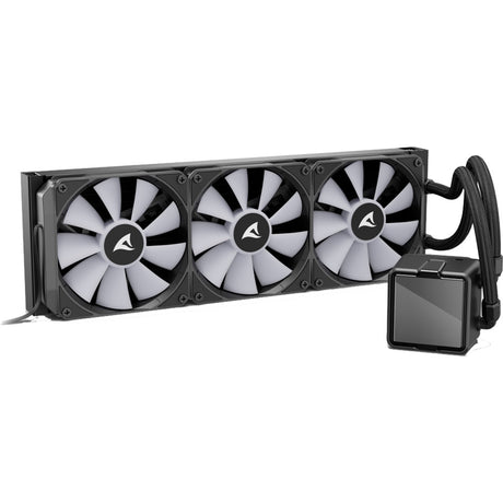 Sharkoon S100 ArGB Wasserkühlung (schwarz, 4-Pin-PWM-Lüfteranschluss)