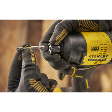 Stanley Fatmax V20 18V Schlagschrauber (schwarz gelb, Akku und Ladegerät inklusive, mit Koffer)