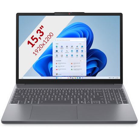 Lenovo ideapad slim 3 15ahp10 (83ka008dmh) 15.3 laptop (grijs | r5 8640hs | radeon 760m graphics | 16 gb | 512 gb ssd)