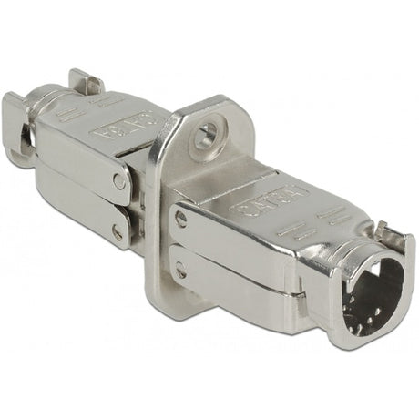 Delock Kupplung für Netzwerkkabel Cat.6a STP (Silber)