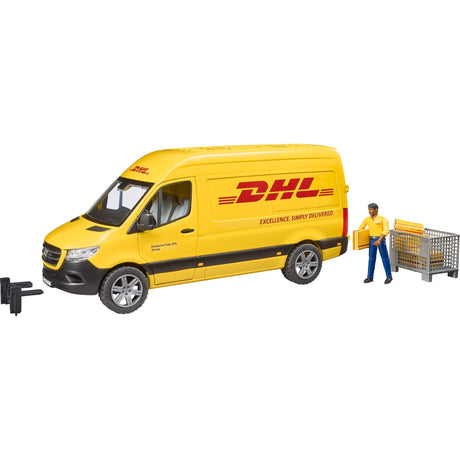 Bruder MB Sprinter DHL mit Fahrer Modellfahrzeug (02671)