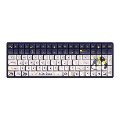 Iqunix F97 Starry Tryst RGB mechanische Gaming-Tastatur (dunkelblau, US-Layout (QWERTY), Iqunix Silent Rose, 96 %, RGB-LEDs, Hot-Swap-fähig, PBT, 2,4 GHz | Bluetooth 5.1 | USB-C)