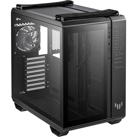 Asus TUF Gaming GT502 Plus Midi-Tower-Gehäuse (schwarz | 2x USB-A | 1x USB-C | gehärtetes Glas)