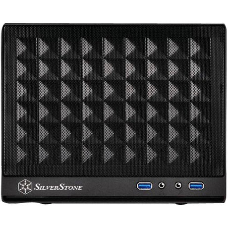 Silverstone SG13B Mini-Tower-Gehäuse (schwarz | 2x USB-A)