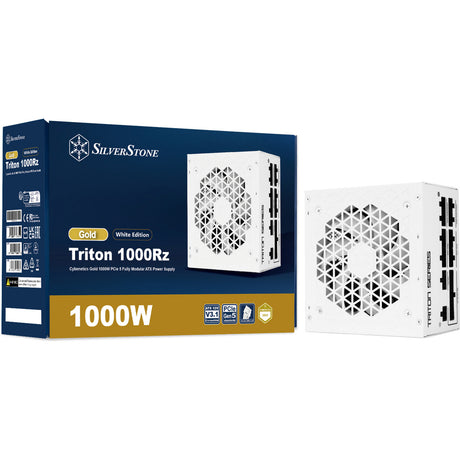 Silverstone Triton 1000RZ modulares 1000-Watt-Netzteil (weiß, 1x 12V-2x6, 4x PCIe)
