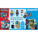 Playmobil City Action - Polizeimotorrad: Verfolgung des Geldräubers, Konstruktionsspielzeug (70572)