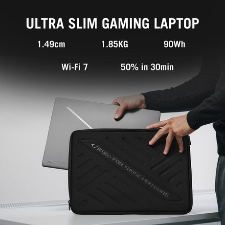 Asus rog zephyrus g16 gu605cp-qr103w 16 gaming laptop (grijs | core ultra 9 285h | rtx 5070 | 32 gb | 2 tb ssd)